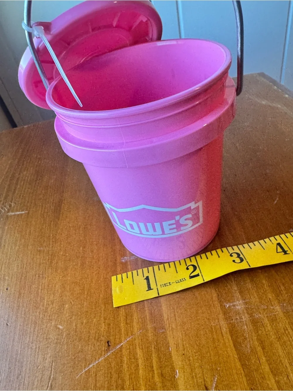 Lowe’s Viral Pink Mini Bucket with Lid and Handle